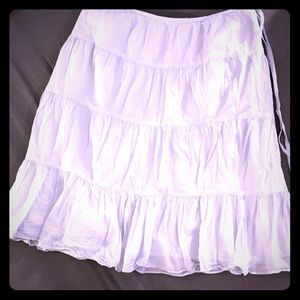Pale Cornflower blue Talbots cotton skirt, 6